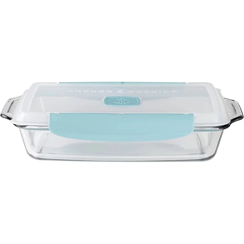 TrueLock 3 Quart Glass Baking Dish With Locking Lid And Steam Vent 1