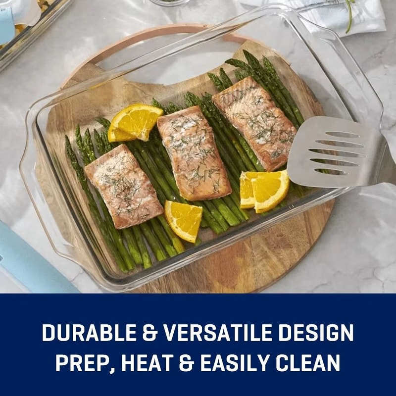 TrueLock 3 Quart Glass Baking Dish With Locking Lid And Steam Vent 4