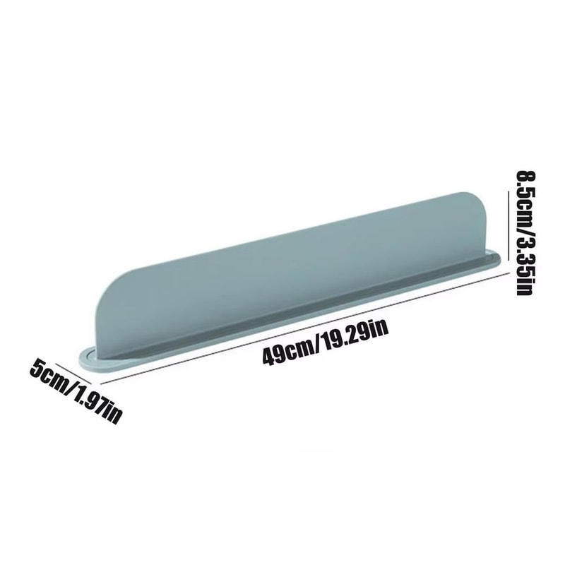Silicone Kitchen Sink Splash Guard Water Barrier With Non Slip Adhesive Base 6
