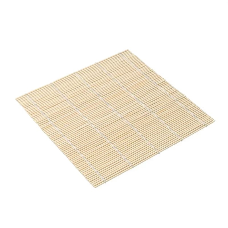 White Finish Bamboo Sushi Mat Non Stick Sushi Rolling Mat Japanese Style Makisu Sushi Roller 2