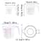 Clear Plastic Liquid Measuring Cup Beaker For Baking And Cooking 845 Fl Oz 1691 Fl Oz 3381 Fl Oz 5