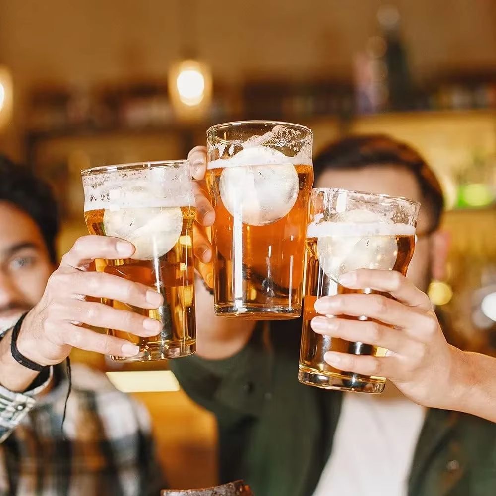 Large Silicone Ice Ball Maker 3D Round Whiskey Ice Sphere Mold Cocktail Bar Ice Cube Tray 3