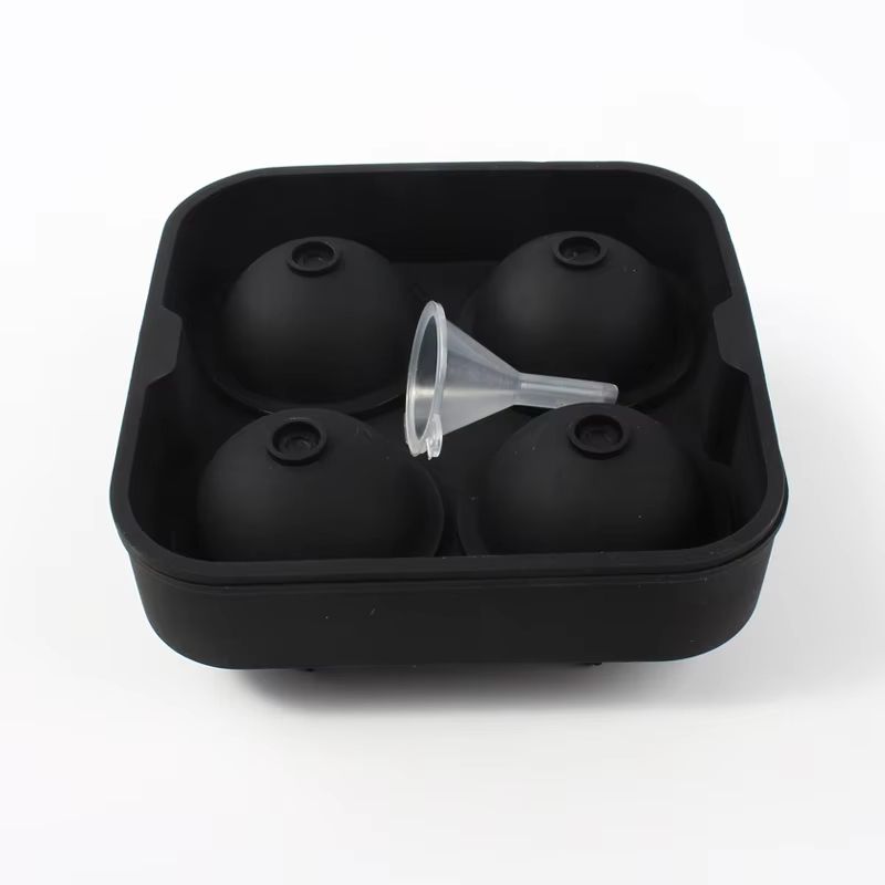 Large Silicone Ice Ball Maker 3D Round Whiskey Ice Sphere Mold Cocktail Bar Ice Cube Tray 6
