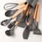 12 Piece Silicone Kitchen Utensil Set With Wooden Handles For Nonstick Cookware 9