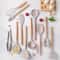 12 Piece Silicone Kitchen Utensil Set With Wooden Handles For Nonstick Cookware 1