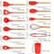12 Piece Silicone Kitchen Utensil Set With Wooden Handles For Nonstick Cookware 4