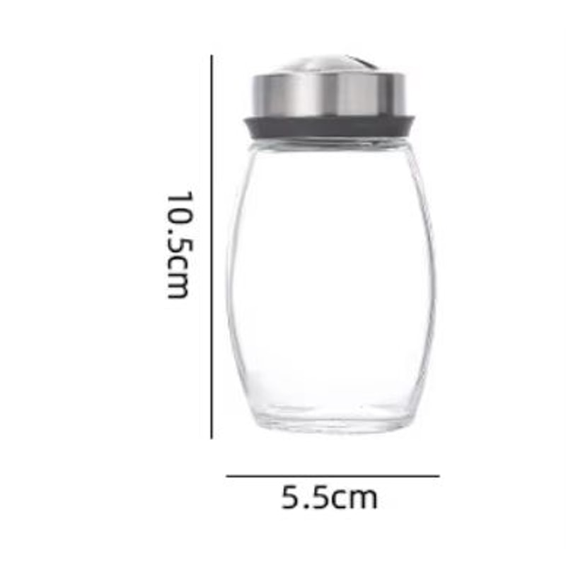 Glass Spice Jar With Storage Rack Single Seasoning Bottle Organizer 6