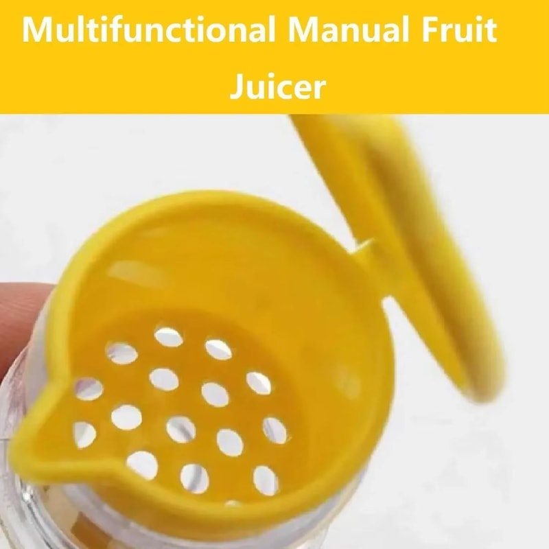 Mini Manual Citrus Juicer Plastic Lemon Orange Squeezer Portable Fresh Juice Extractor 4