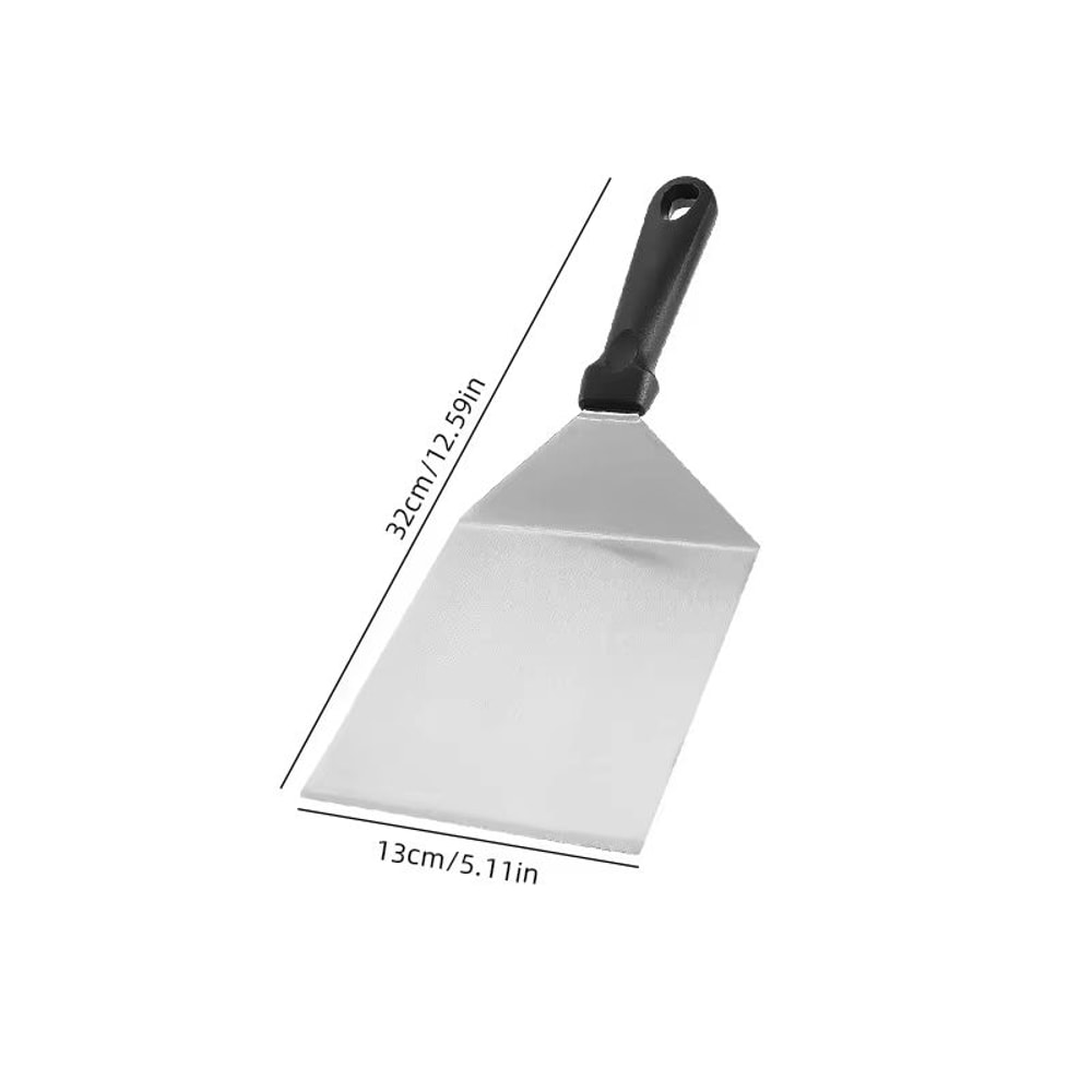 Heavy Duty Stainless Steel Grill Spatula BBQ Hamburger Turner Spatula Griddle Cooking Tool 7