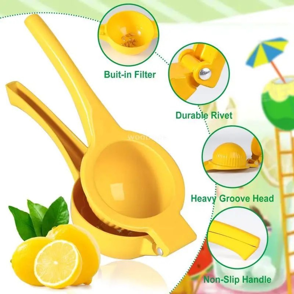 Heavy Duty Stainless Steel Lemon Lime Squeezer Manual Citrus Press Juicer Handheld Fruit Juice Extr 0