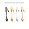 Creative 304 Stainless Steel Cat Coffee Spoon Hanging Edge Cute Stirring Spoon Set Gold Plated Teas 10