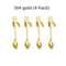 Creative 304 Stainless Steel Cat Coffee Spoon Hanging Edge Cute Stirring Spoon Set Gold Plated Teas 7