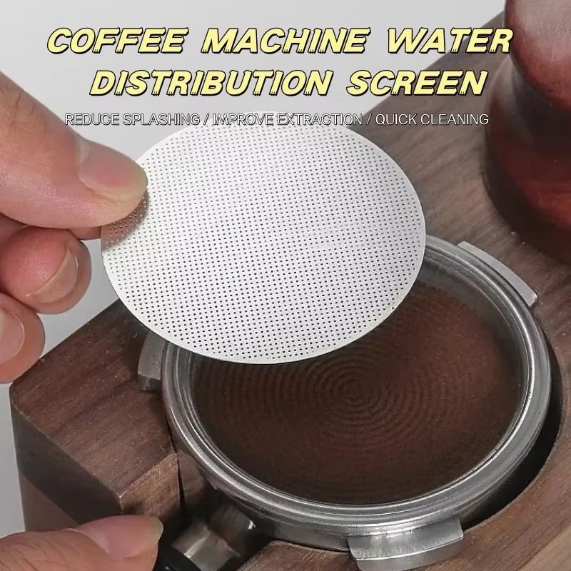 Stainless Steel Espresso Puck Screen Secondary Water Distribution Filter Plate 0