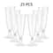 25 Pack Disposable Champagne And Cocktail Glasses Gold Rim Plastic Party Drinkware 7