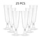 25 Pack Disposable Champagne And Cocktail Glasses Gold Rim Plastic Party Drinkware 7