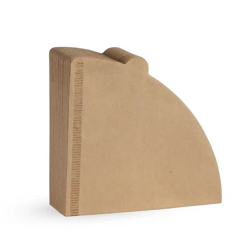 V Shaped Pour Over Coffee Filter Paper Wood Pulp Cone Filters 24 Cups 4