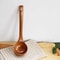 Natural Nanmu Wood Long Handle Soup Spoon For Congee And Cooking 3
