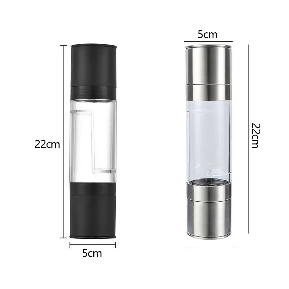 2 In 1 Stainless Steel Salt And Pepper Grinder With Adjustable Ceramic Mill 5