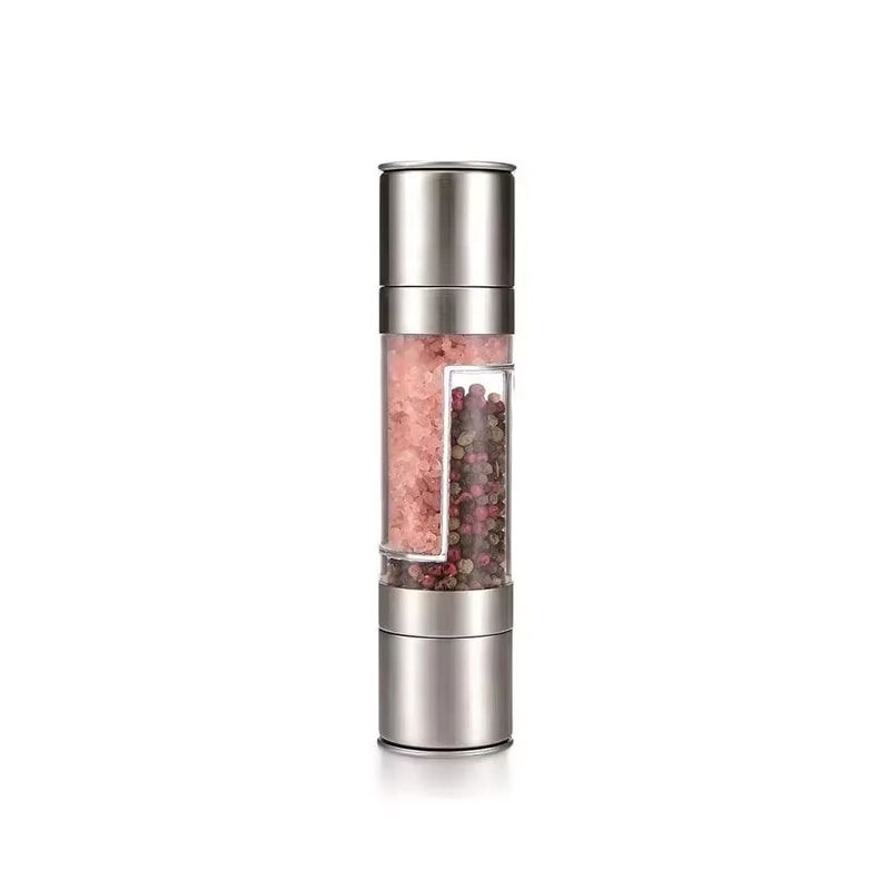 2 In 1 Stainless Steel Salt And Pepper Grinder With Adjustable Ceramic Mill 7