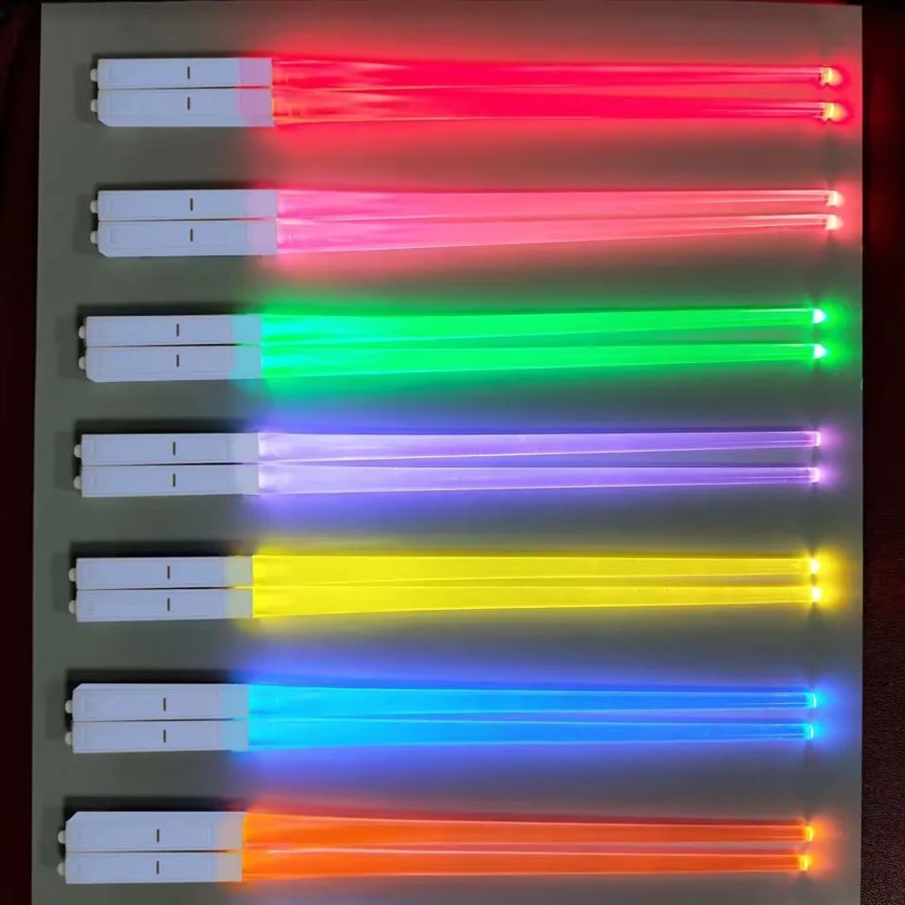 LED Light Up Chopsticks Multicolor Luminous Dining Party Tableware 1