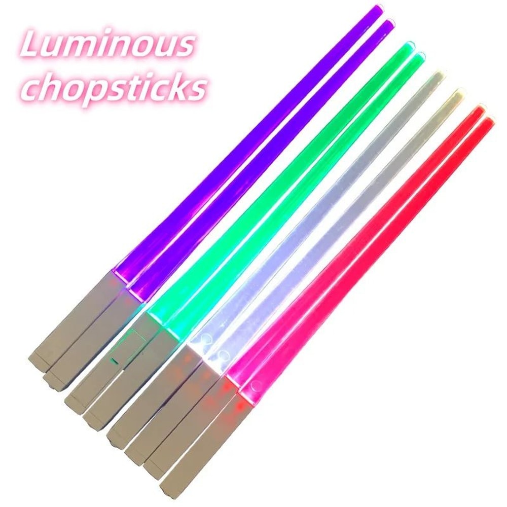 LED Light Up Chopsticks Multicolor Luminous Dining Party Tableware 5