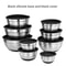 Stainless Steel Mixing Bowl With Silicone Base And Lid For Baking And Cooking 0
