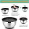 Stainless Steel Mixing Bowl With Silicone Base And Lid For Baking And Cooking 4