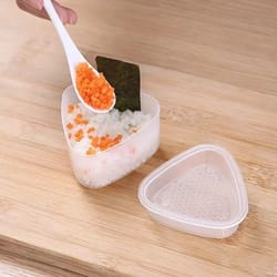 transparent onigiri mold set japanese rice ball and sushi maker for kids