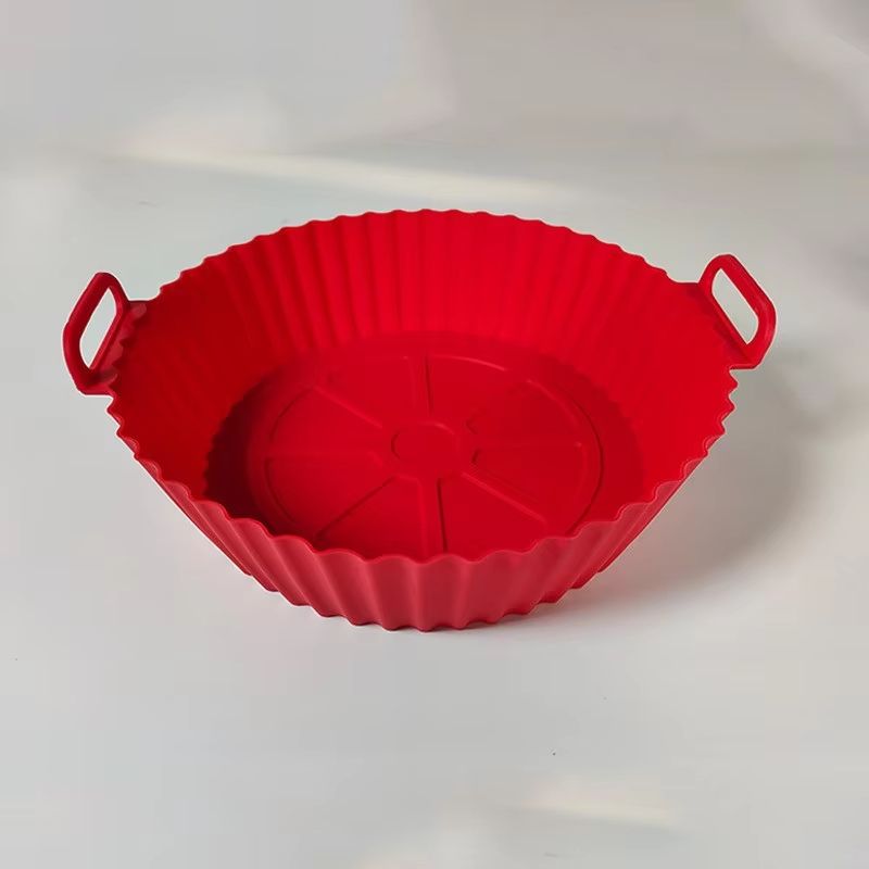 Reusable Silicone Air Fryer Liners Pot Non Stick Food Safe Air Fryer Basket Protector 7