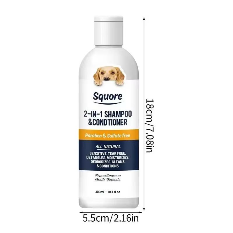 2 In 1 Puppy Shampoo And Conditioner For Sensitive Skin Natural Moisturizing Dog Grooming Wash 4