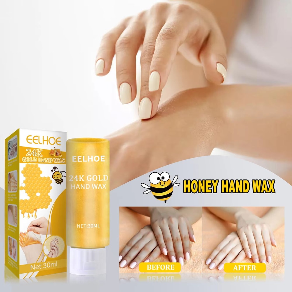 24K Gold Honey Hand Wax Mask For Deep Moisture And Smooth Softer Hands 0