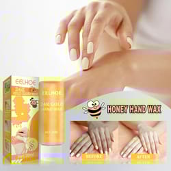 24k gold honey hand wax mask for deep moisture and smooth, softer hands