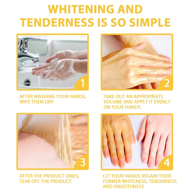 24K Gold Honey Hand Wax Mask For Deep Moisture And Smooth Softer Hands 1