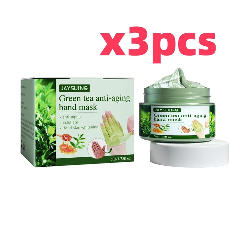 Green Tea Hand Mask For Deep Moisture Smoother Texture And Softer Looking Hands 176oz 8