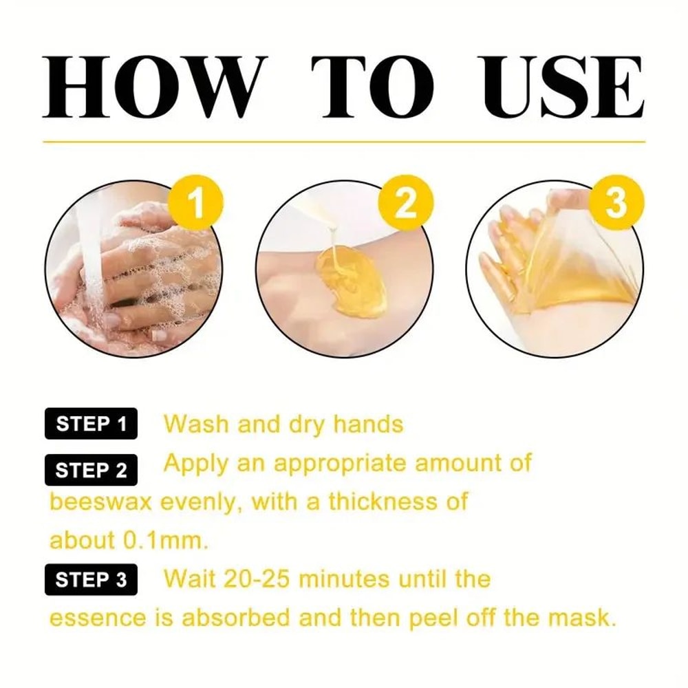 Honey Hand Wax Mask For Deep Moisture And Smoother Softer Hands 212oz 5
