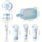7 Piece Milk Skin Care Set With Cleanser Body Scrub Hand Wax Eye Cream Sunscreen And Storage Bag 5