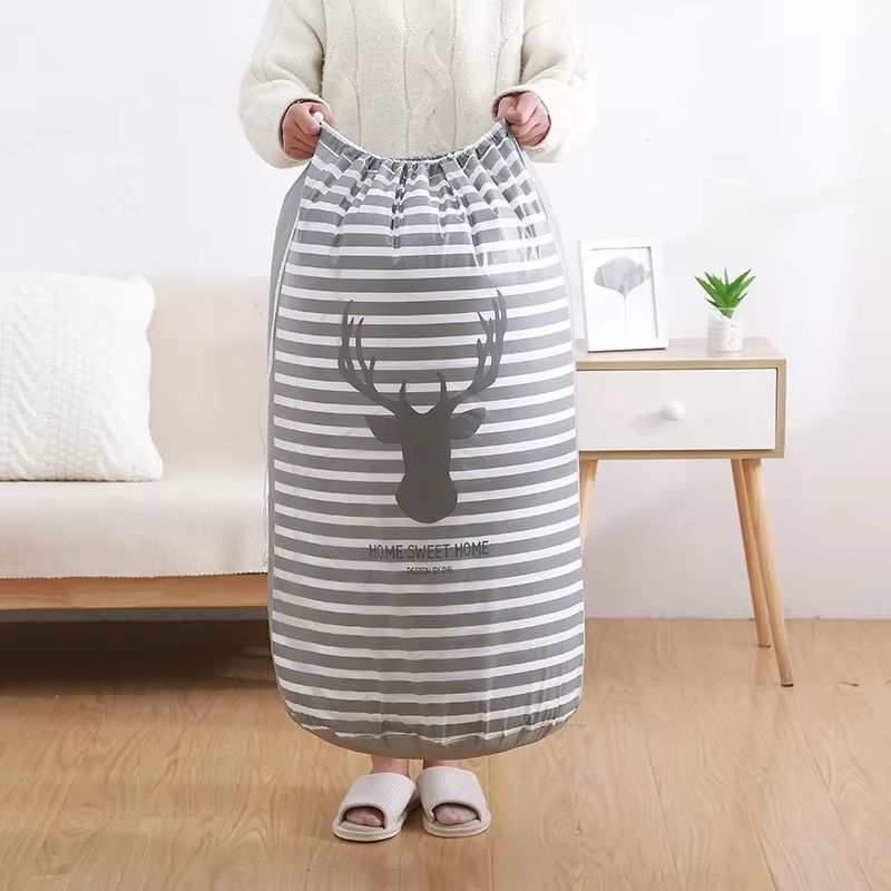 Large Waterproof Clothes Storage Bag Foldable Blanket Storage Organizer For Bedding Pillows Home O 1