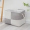 Large Capacity Linen Storage Basket Foldable Laundry Storage Basket With Handles For Toys Snacks H 1