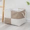 Large Capacity Linen Storage Basket Foldable Laundry Storage Basket With Handles For Toys Snacks H 8