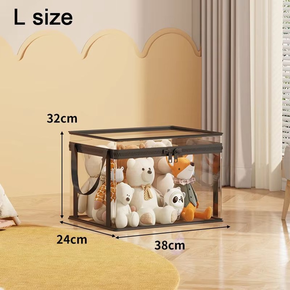 Large Capacity Transparent Toy Storage Basket Waterproof PVC Toy Organizer Basket For Kids Blocks P 9