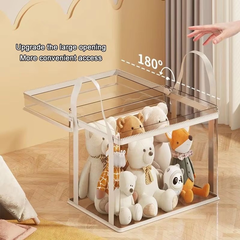 Large Capacity Transparent Toy Storage Basket Waterproof PVC Toy Organizer Basket For Kids Blocks P 1