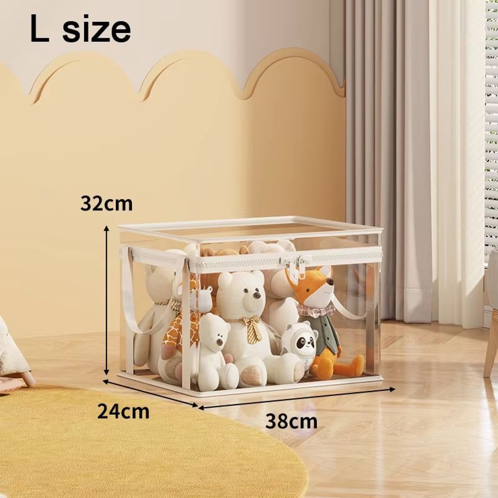 Large Capacity Transparent Toy Storage Basket Waterproof PVC Toy Organizer Basket For Kids Blocks P 8