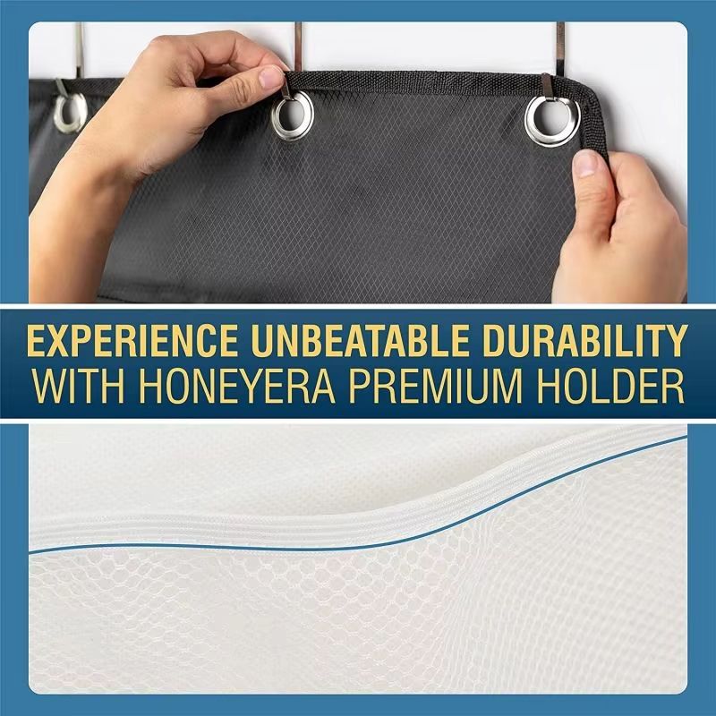 4Pocket Hanging Stuffed Animal Storage Organizer With Hooks 5