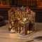DIY Book Nook Miniature House Kit Handmade Bookshelf Insert Model With LED Decor 1