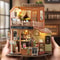DIY Miniature House Book Nook Kit 3D Wooden Puzzle Bookshelf Insert Model 5