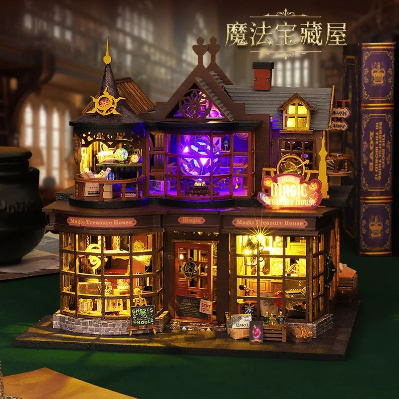 Princess Bedroom DIY Miniature Dollhouse Kit Handmade Wooden Room With Furniture 4