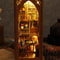 Halloween DIY Book Nook Miniature Dollhouse Kit 3D Wooden Puzzle Bookshelf Insert 1