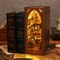 Halloween DIY Book Nook Miniature Dollhouse Kit 3D Wooden Puzzle Bookshelf Insert 2
