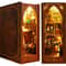 Halloween DIY Book Nook Miniature Dollhouse Kit 3D Wooden Puzzle Bookshelf Insert 6