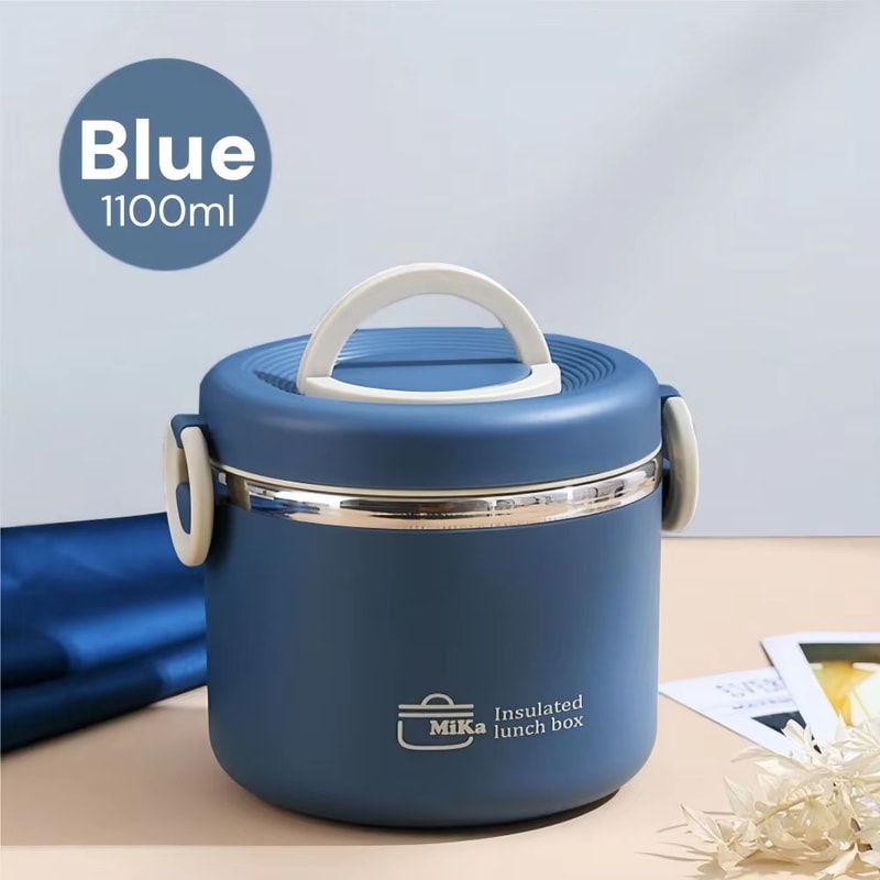 Portable Stainless Steel Insulated Lunch Box Hot Food Thermos Bento Container 6